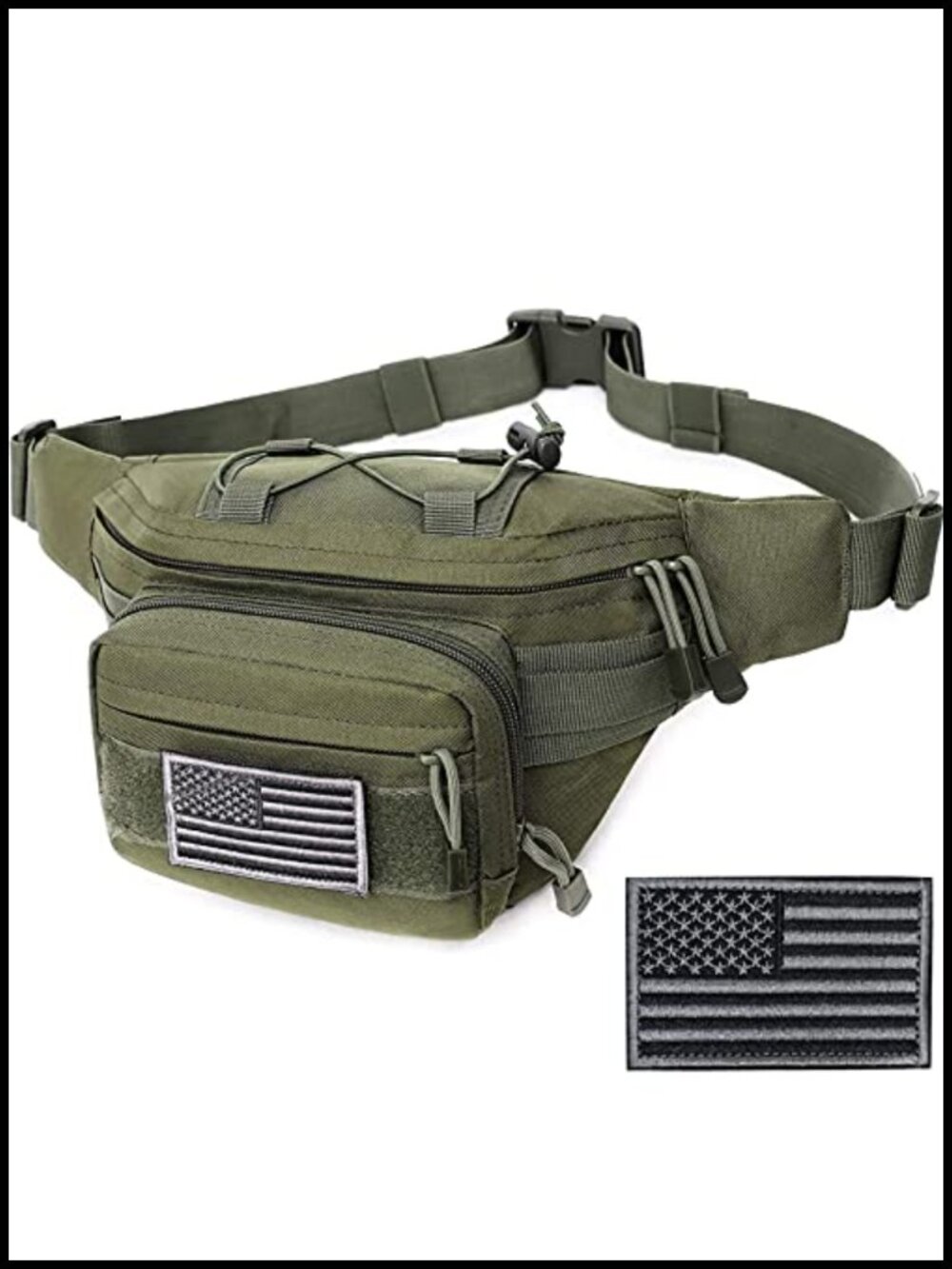 Tactical Fanny Pack Molle Waist Bag Nylon Hiking Utility